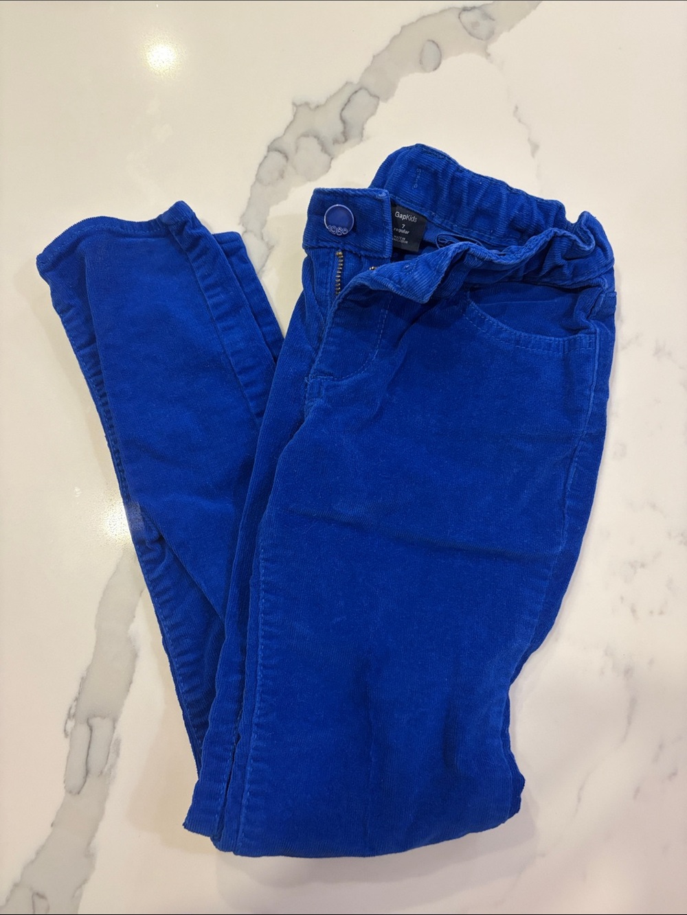 GAP Bright Blue Corduroy Pull-On Jeans